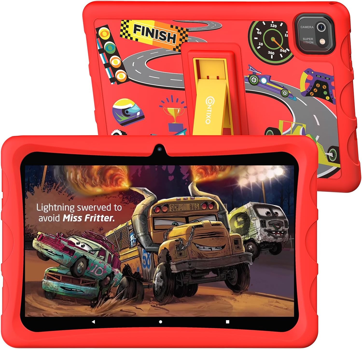 Contixo K103B Kids Tablet - Tablet for Kids Toddler with 80 Disney Edition Pre-Installed, 10 inch, Android 10, 64GB, Learning Tablet for Children, Kid-Proof case